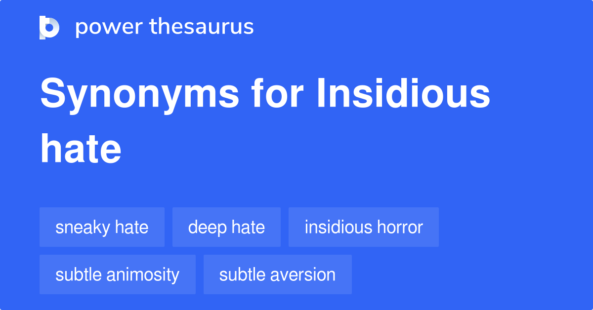 insidious thesaurus