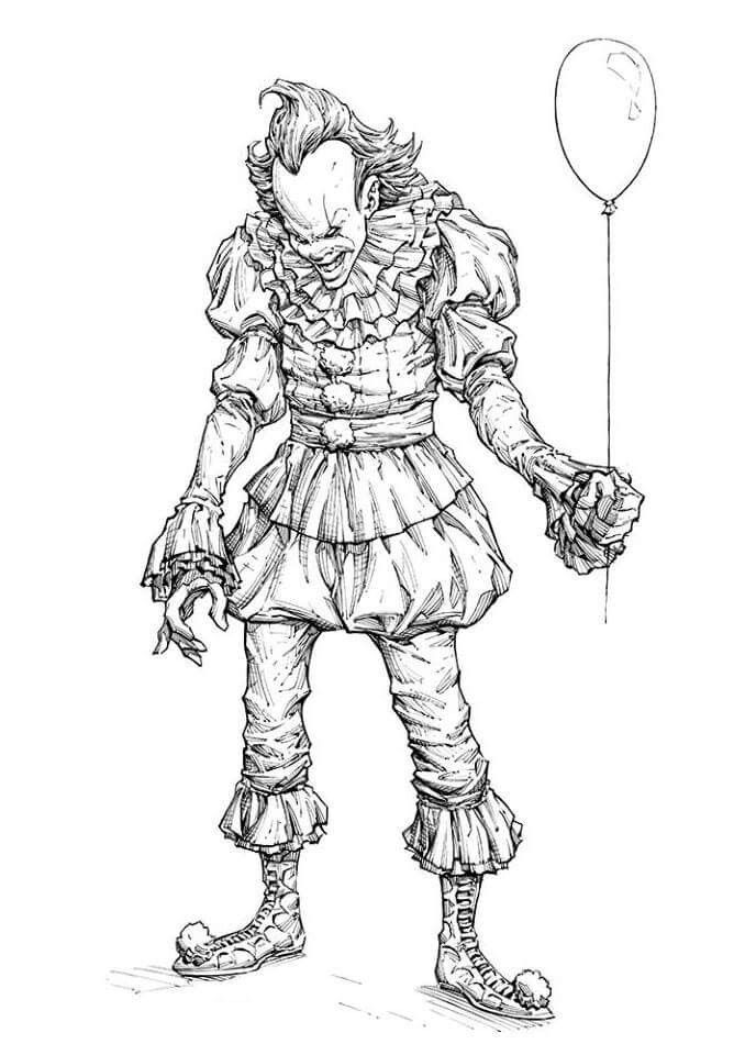 pennywise coloring pages