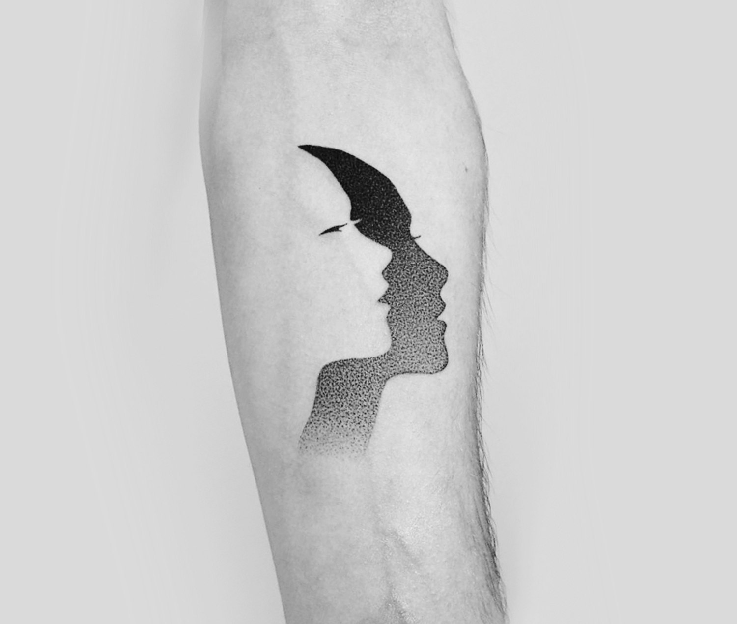 negative space tattoos