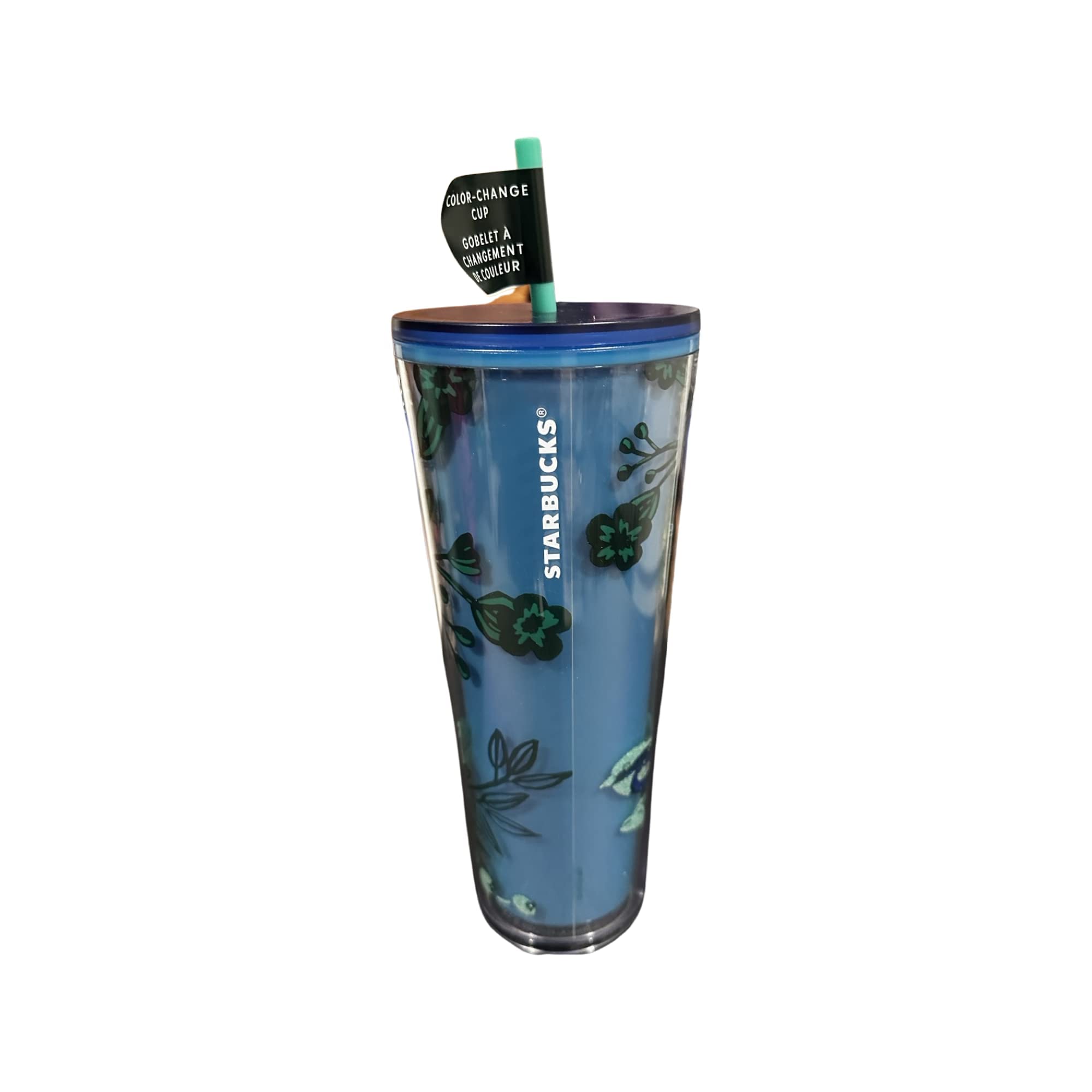 blue and green starbucks cup