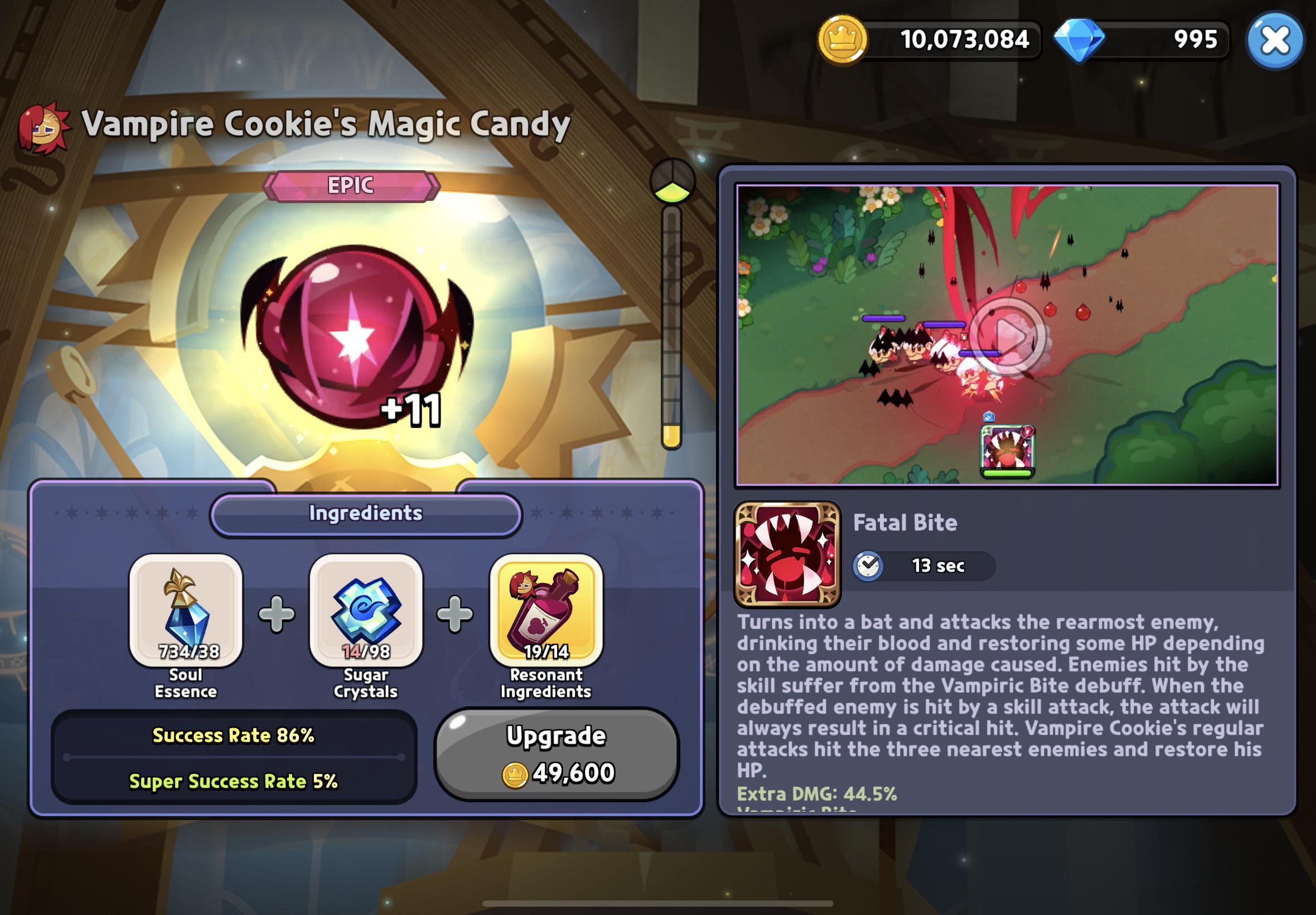 how to upgrade magic candy cookie run kingdom