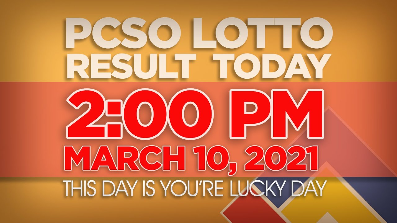 pcso lotto result march 10 2021