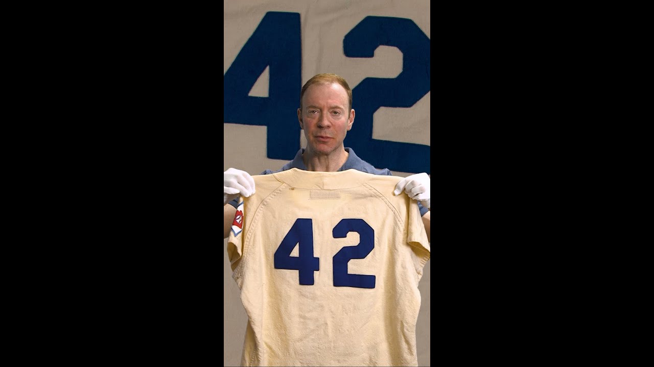 jackie robinson game used jersey