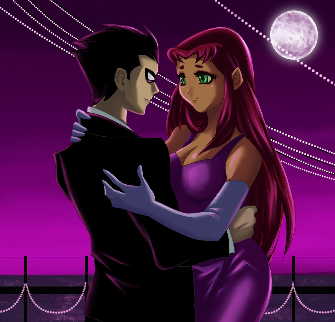 starfire and robin