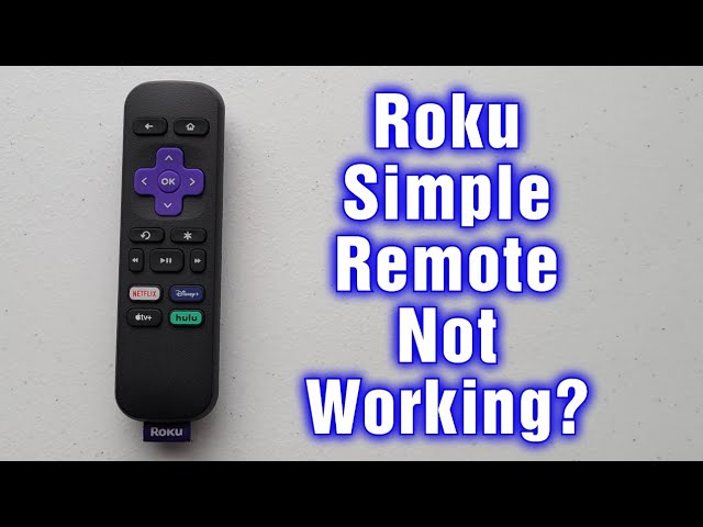 why is my roku remote not working