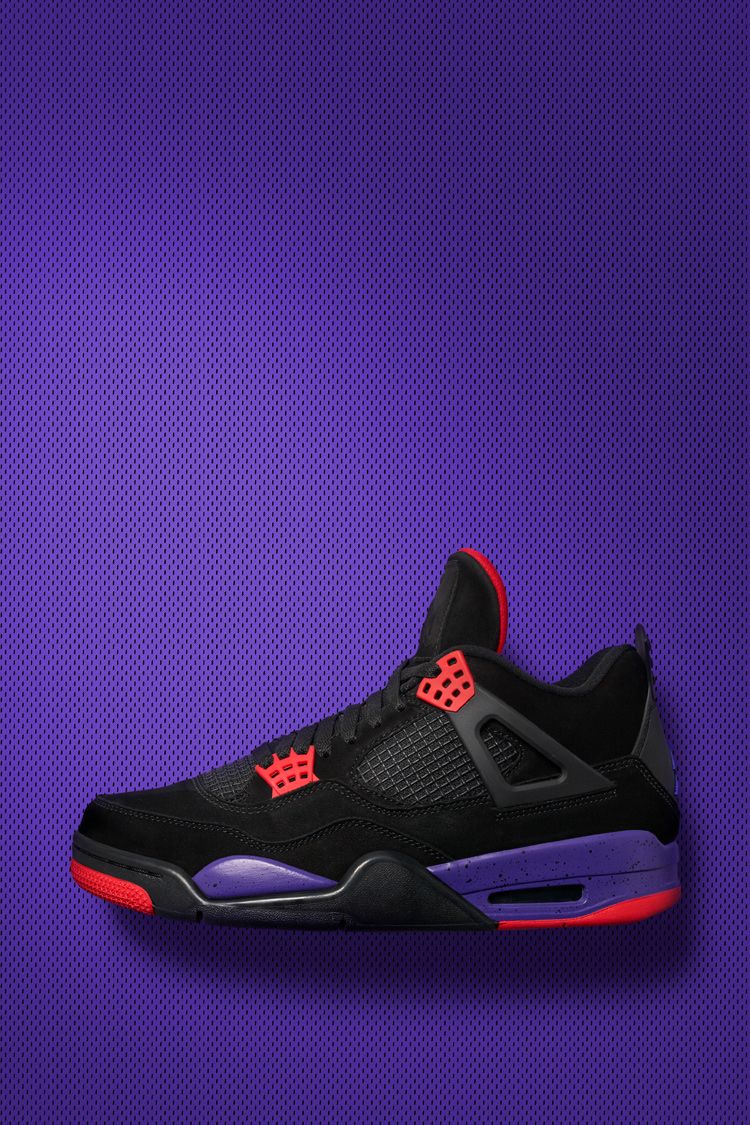 black purple air jordan