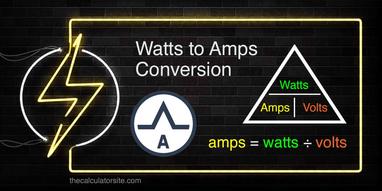 340 watts to amps