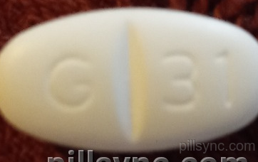 white oblong pill g 31