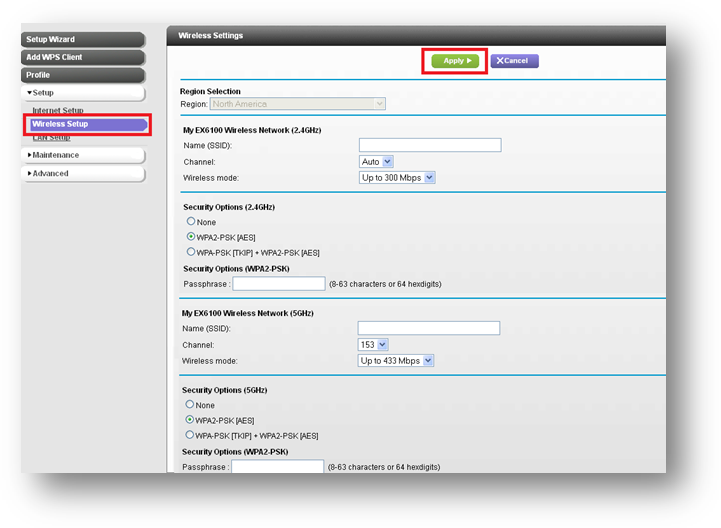 netgear settings