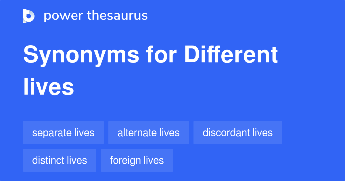 synonyms of different