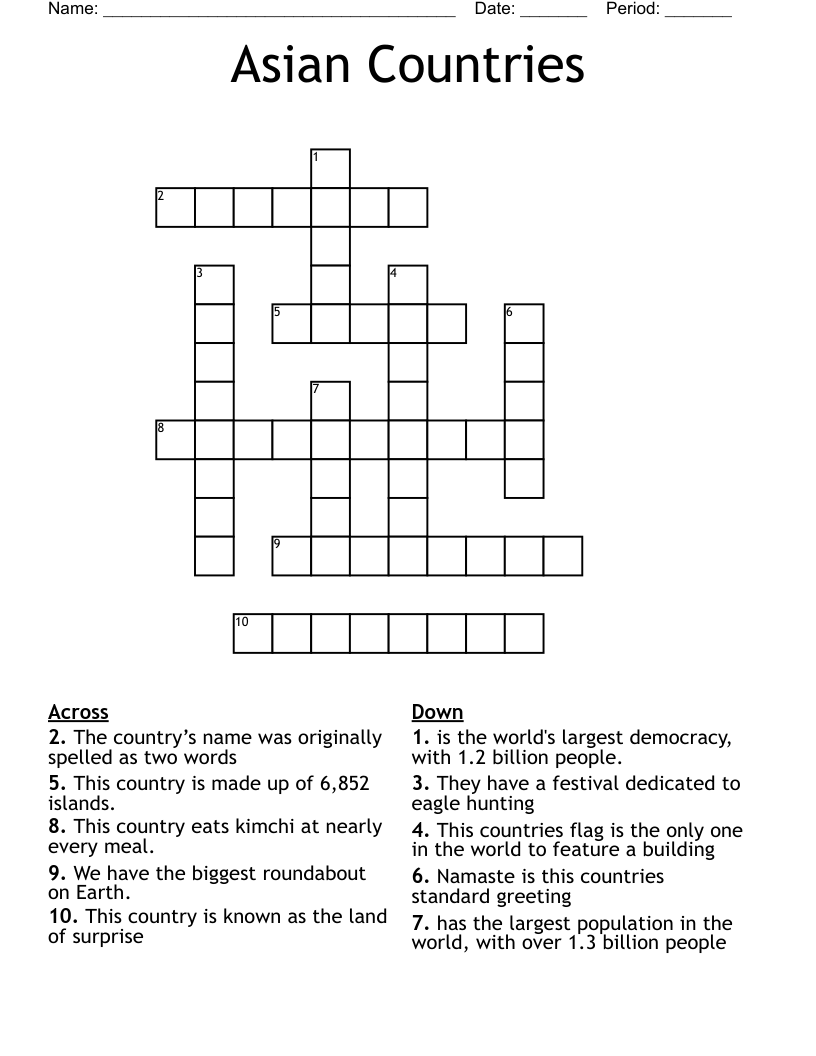 ancient country in asia minor crossword