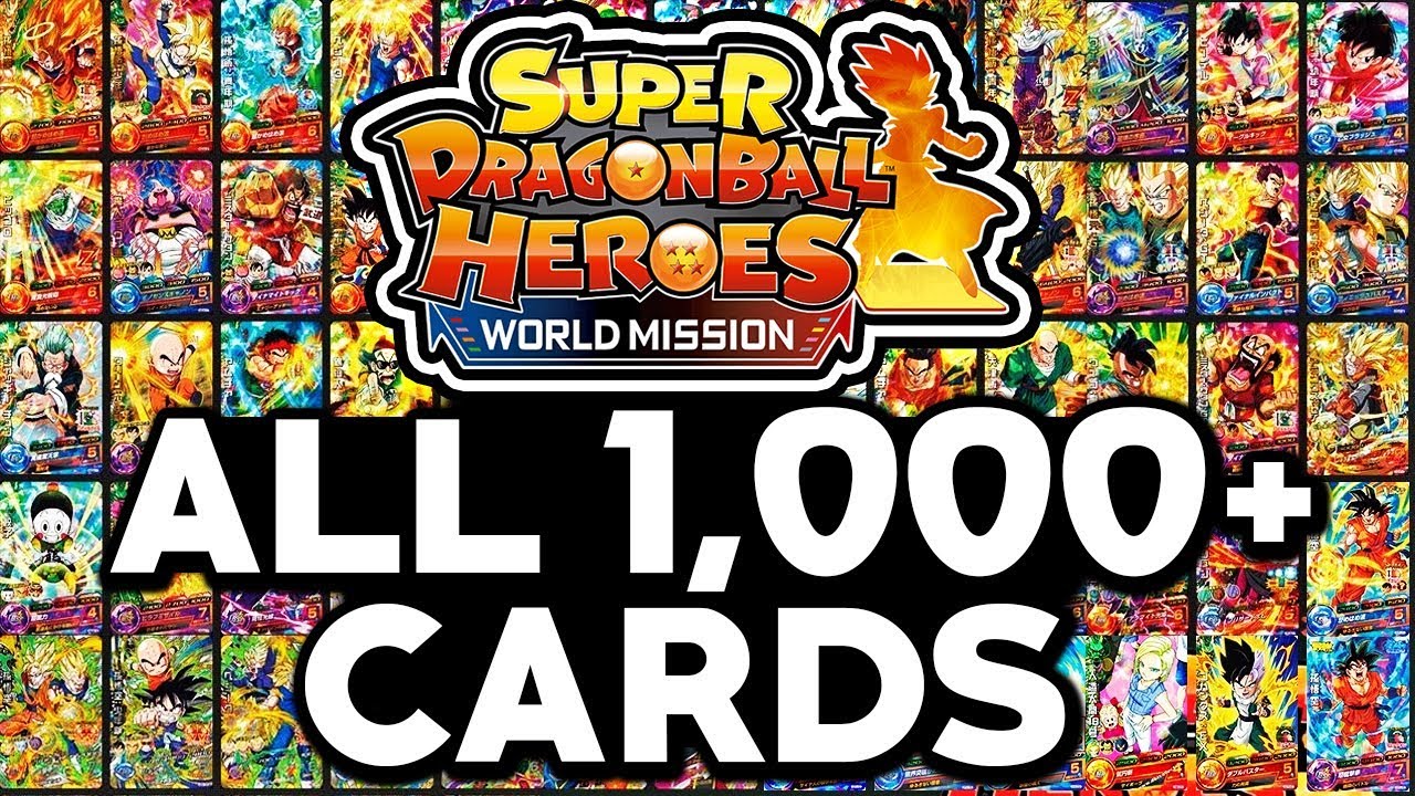 dragon ball heroes cards list