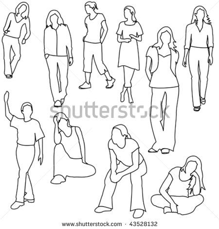 human line drawing