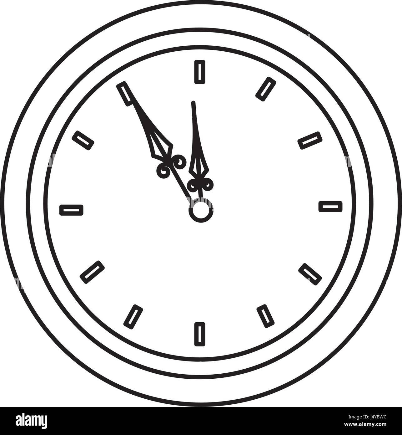 outline image of clock