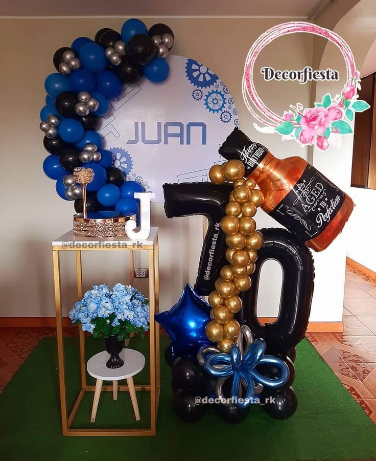 decoracion de cumpleaños para hombre