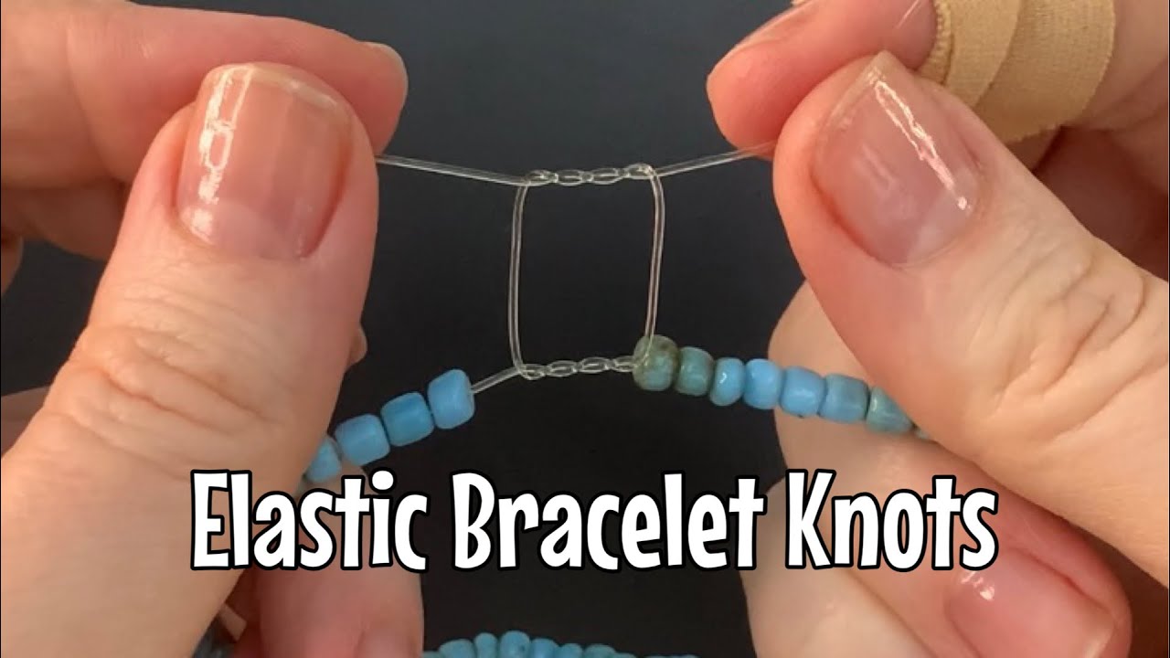 how to tie a clear string bracelet