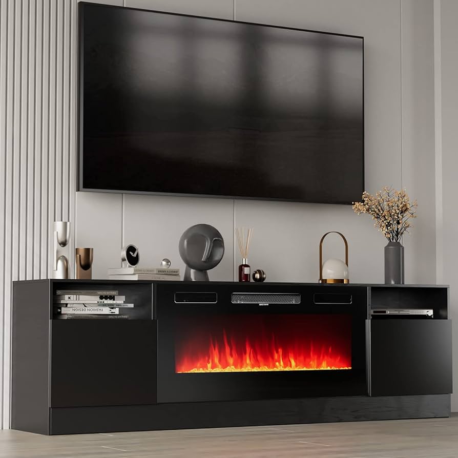 fireplace tv stand 70 inch