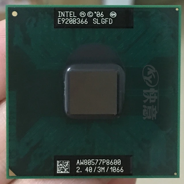 intel core 2 duo cpu p8600