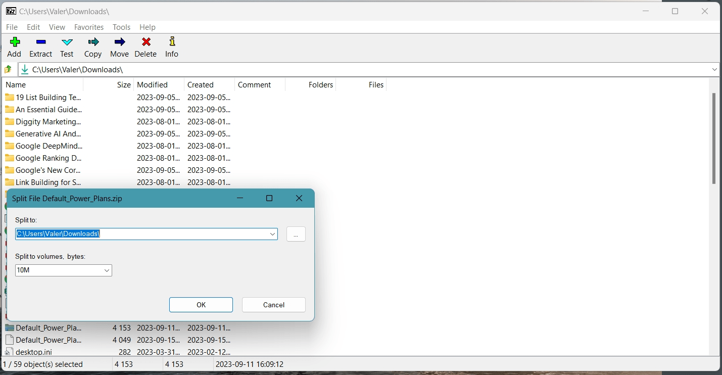 dropbox zip file too large