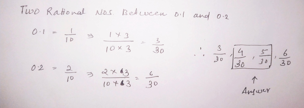 find two rational numbers between