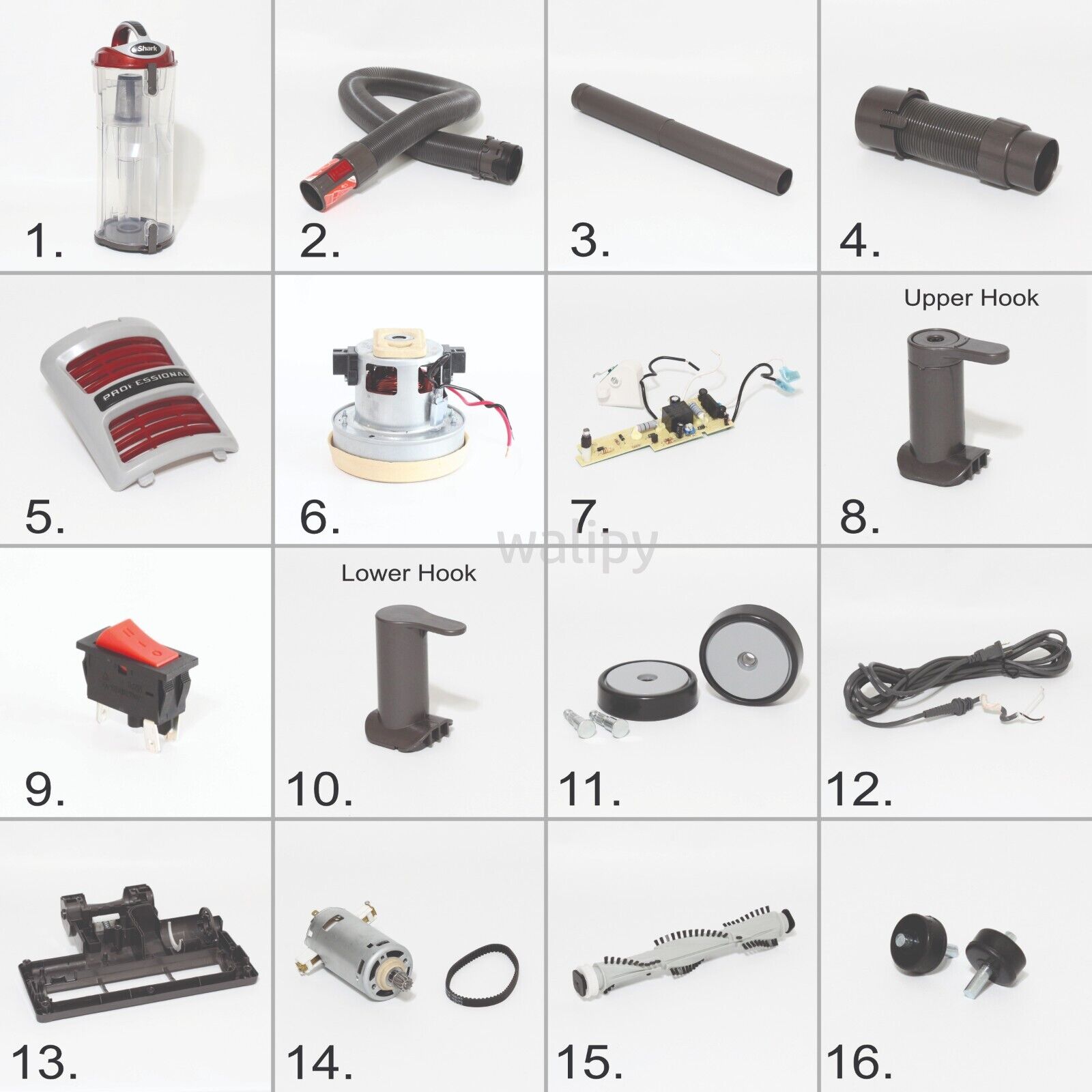 shark navigator vacuum parts list