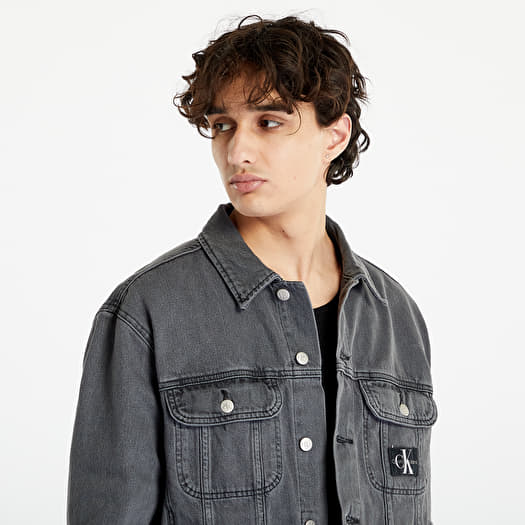 ck black denim jacket