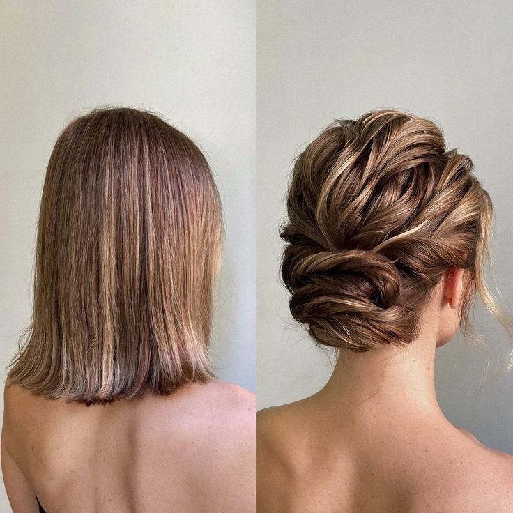 formal hair for shoulder length hair