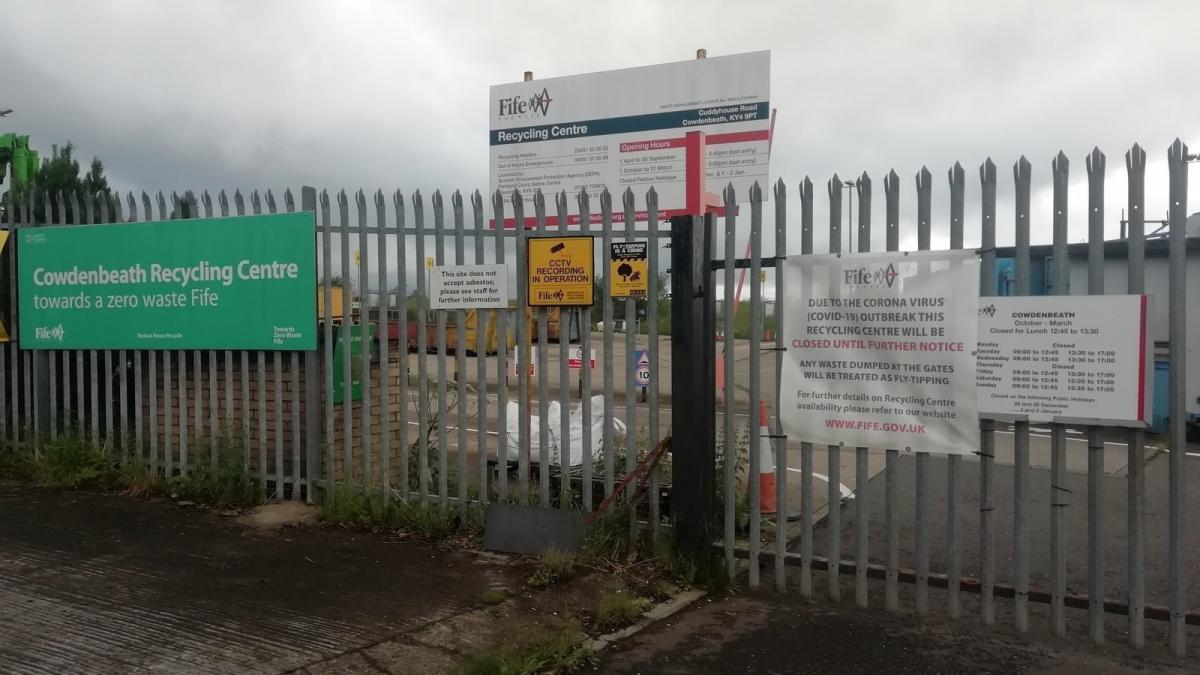 fife recycling centre booking