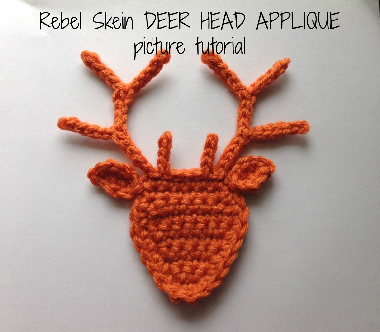 crochet deer applique pattern free