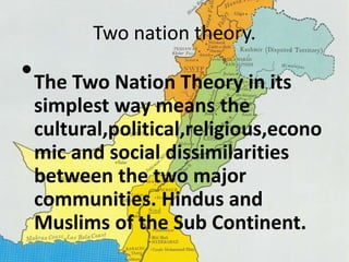 two nation theory upsc