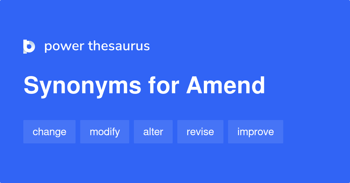 amend synonym