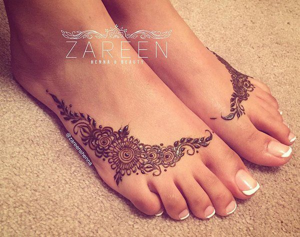 mehndi designs for feet arabic