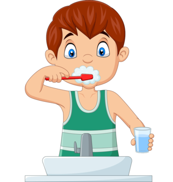 brush teeth clipart