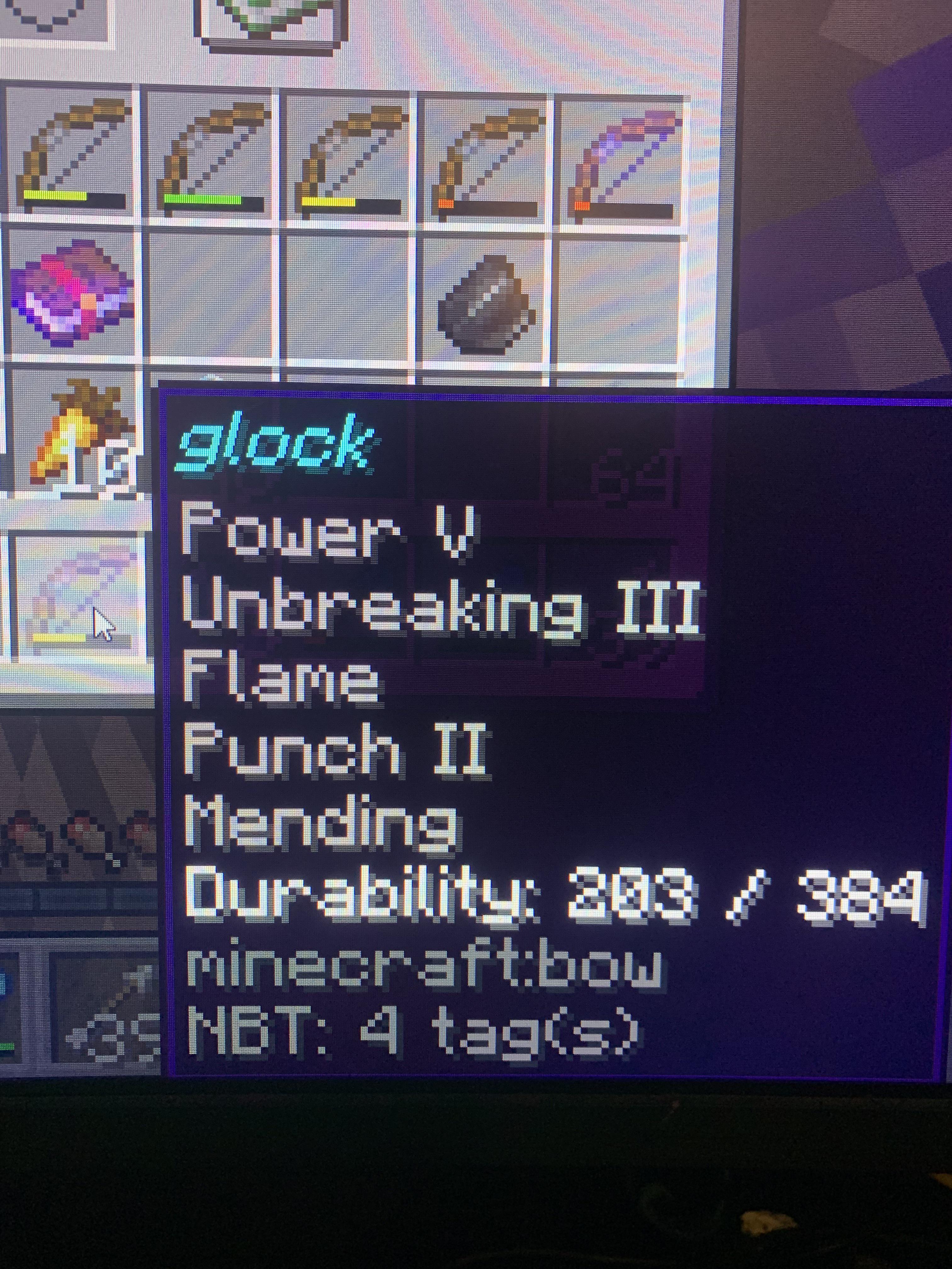 minecraft bow enchantments list