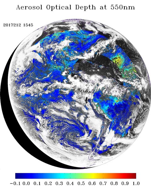 aerosol optical thickness