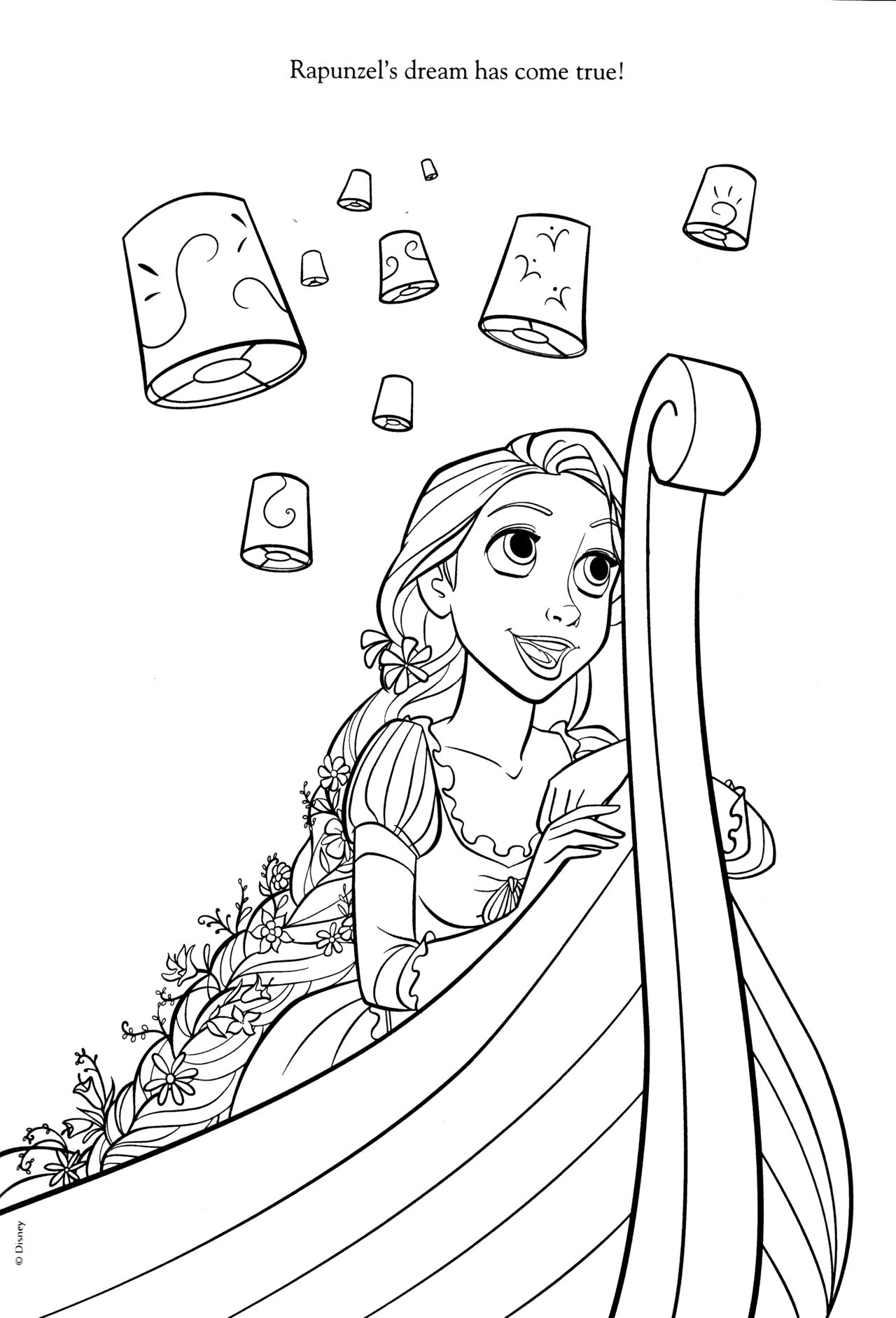 dibujos para colorear rapunzel