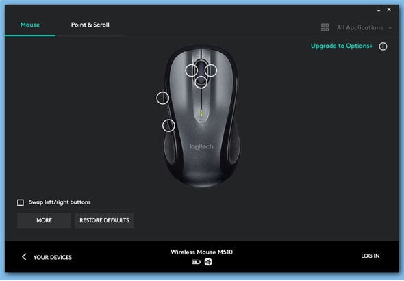 logitech setpoint vs options