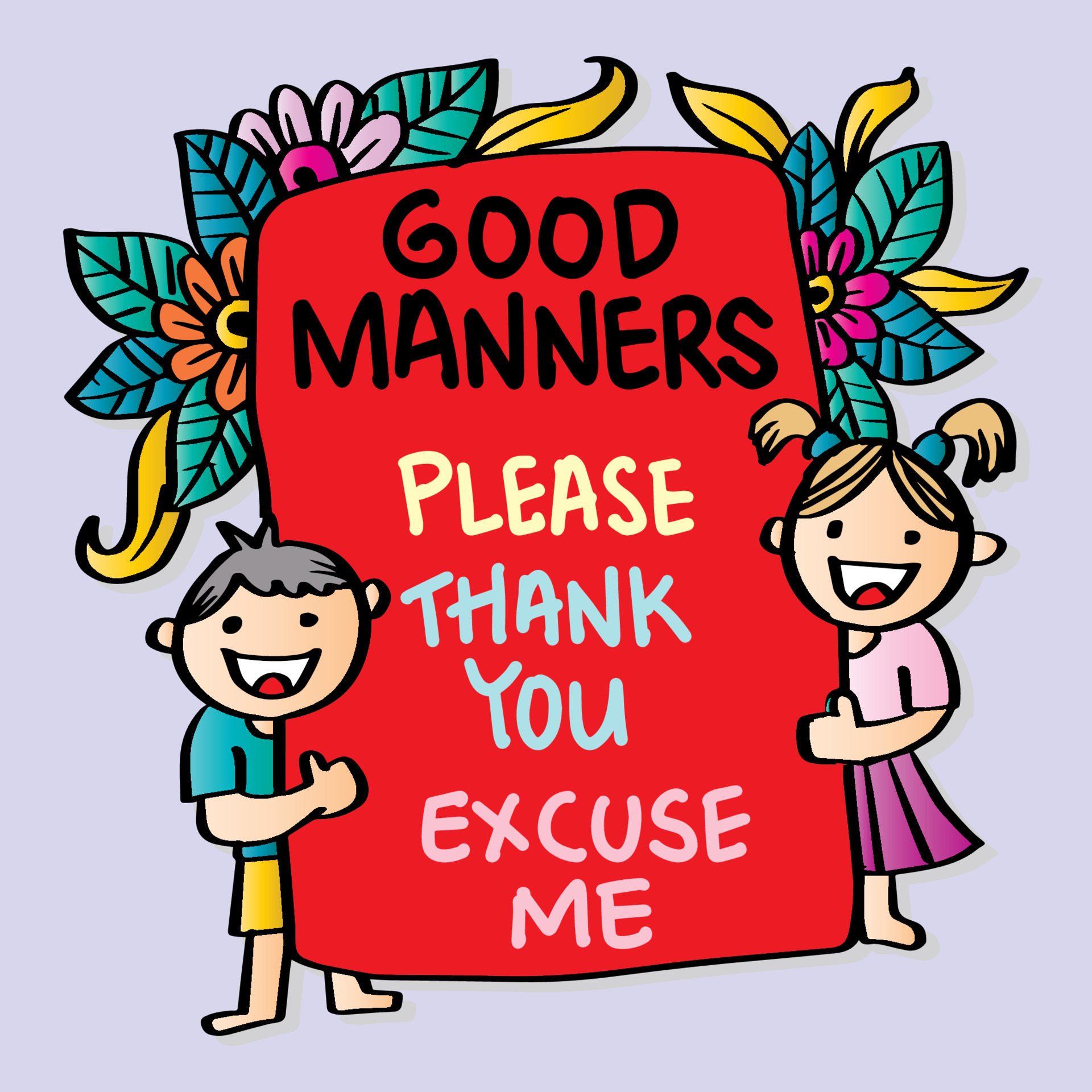 good manners clip art