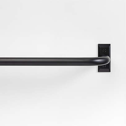 black curtain rod