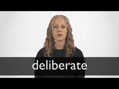 deliberate thesaurus