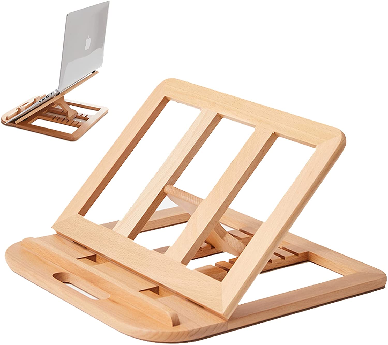 notebook stand wood