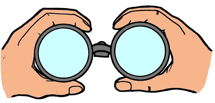 binoculars clipart