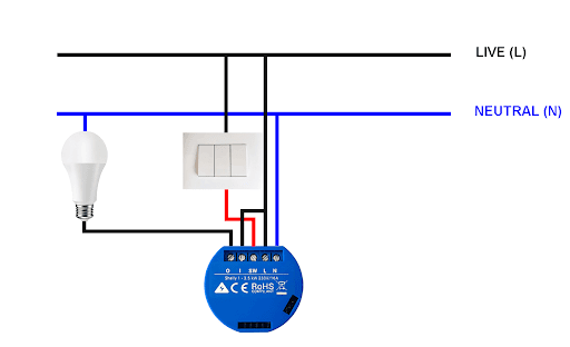 shelly 1 wiring