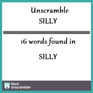 silly crossword clue 4 letters