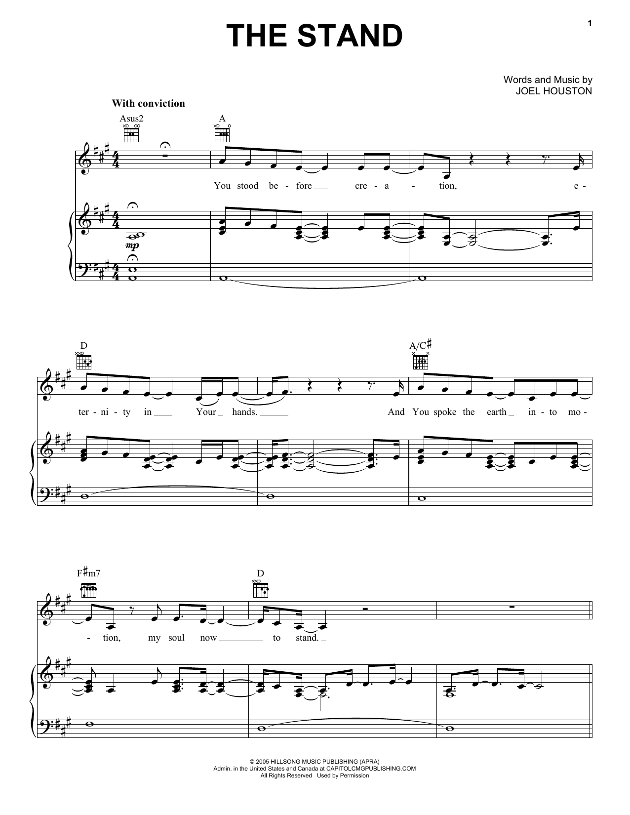 the stand hillsong chords