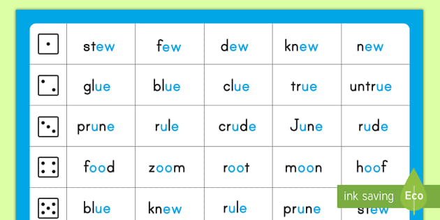 phonics u-e words