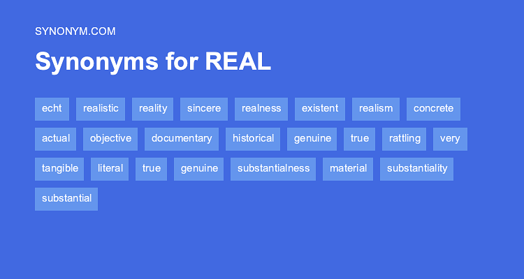 realistic synonyms