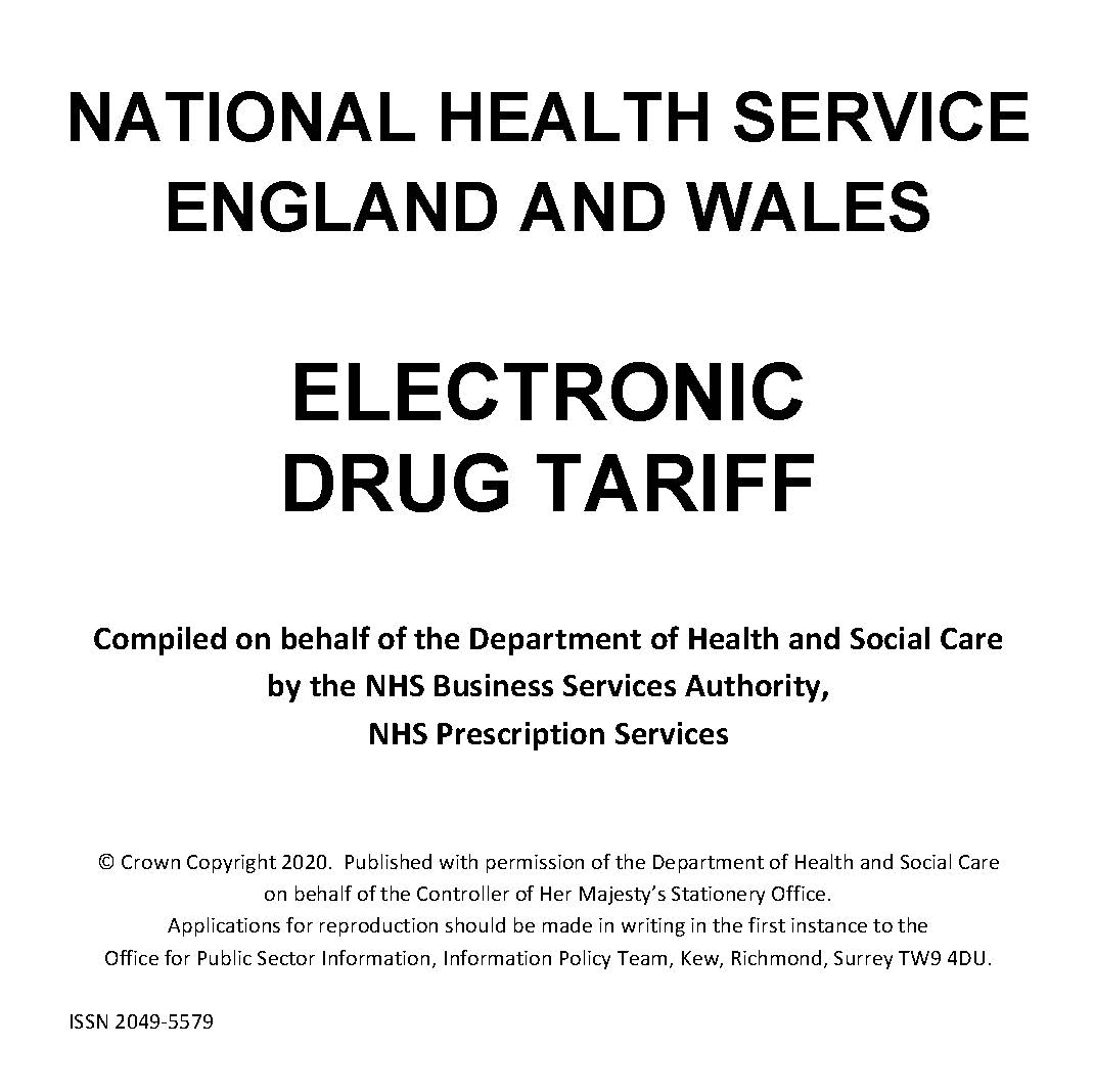 nhs drug tariff