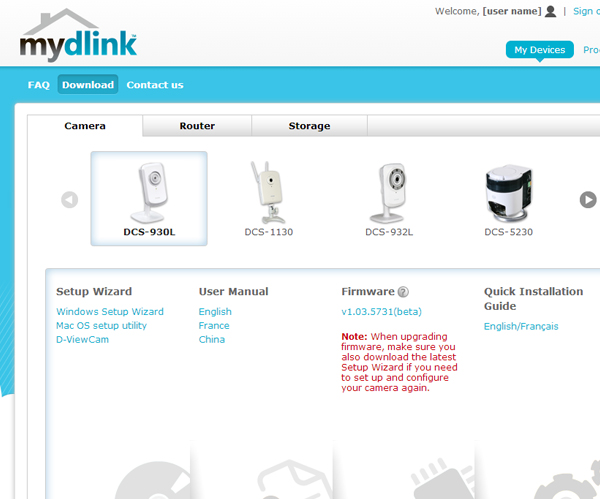 mydlink installation