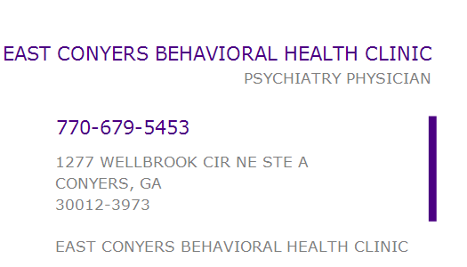 east conyers behavioral health clinic